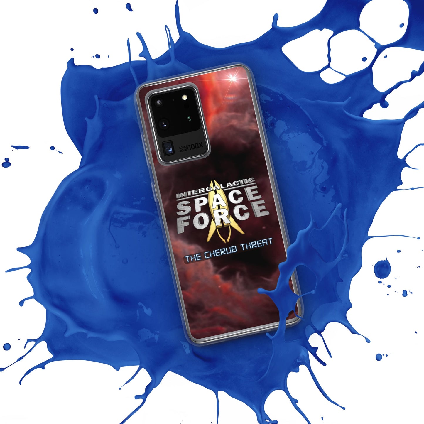 Samsung Case | Intergalactic Space Force 2 | Nebula and Logo - Spectral Ink Shop - Mobile Phone Cases -1567662_11349