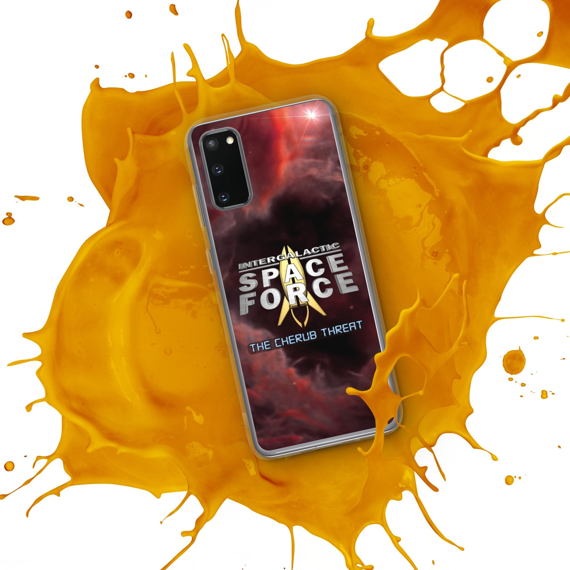 Samsung Case | Intergalactic Space Force 2 | Nebula and Logo - Spectral Ink Shop - Mobile Phone Cases -1567662_11347