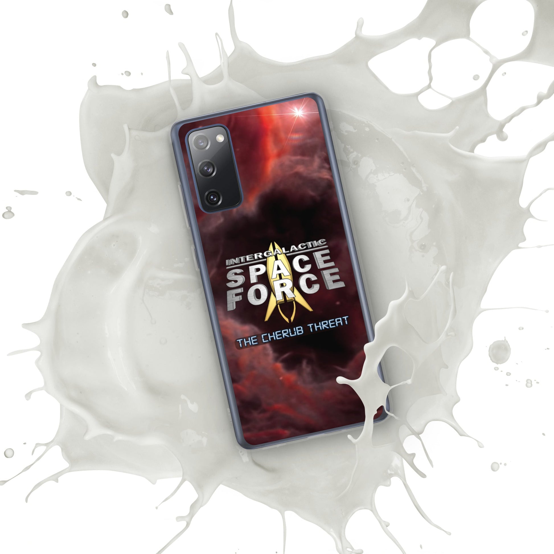 Samsung Case | Intergalactic Space Force 2 | Nebula and Logo - Spectral Ink Shop - Mobile Phone Cases -1567662_12024