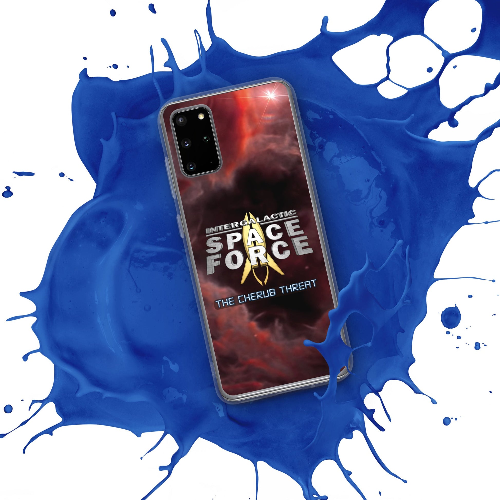 Samsung Case | Intergalactic Space Force 2 | Nebula and Logo - Spectral Ink Shop - Mobile Phone Cases -1567662_11348