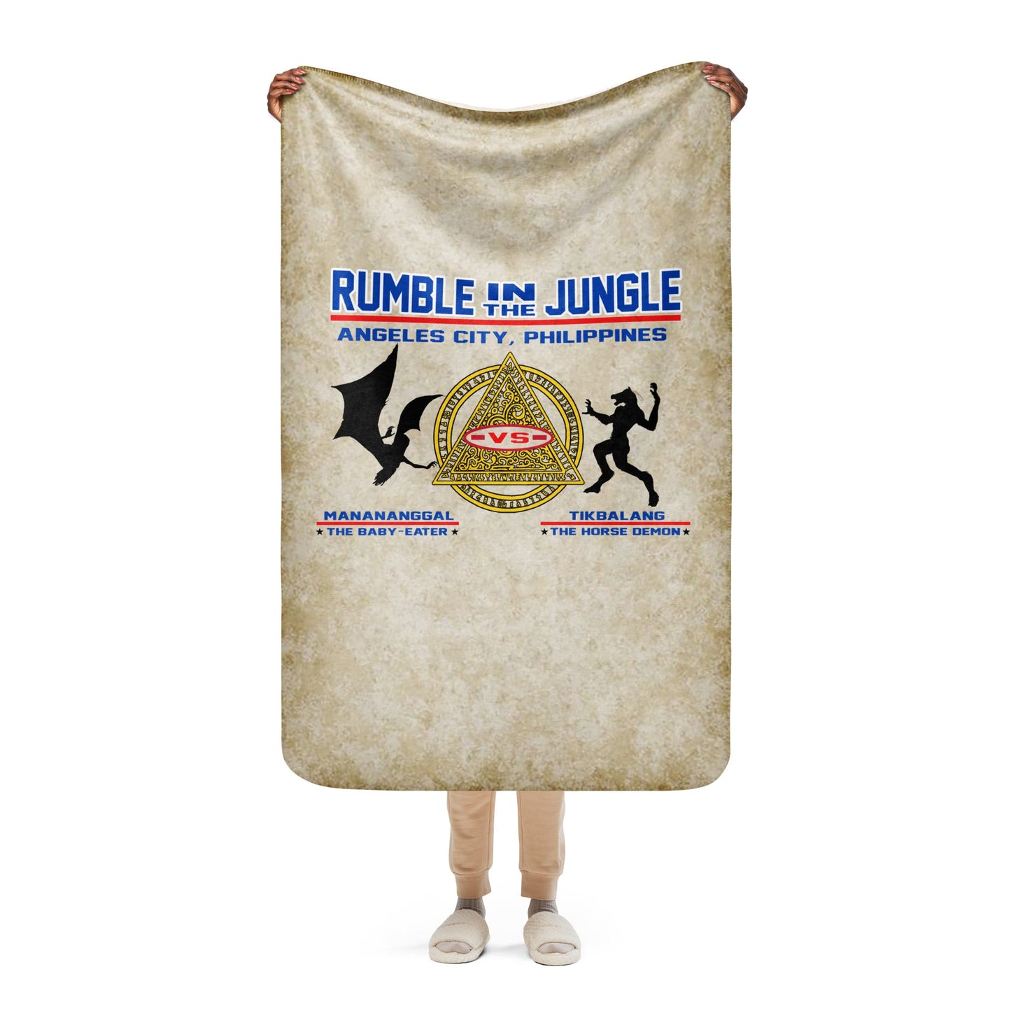 Short Bites | Rumble in the Jungle | Sherpa Blanket - Embrace Horror's Warmth - Spectral Ink Shop - -1026707_17483