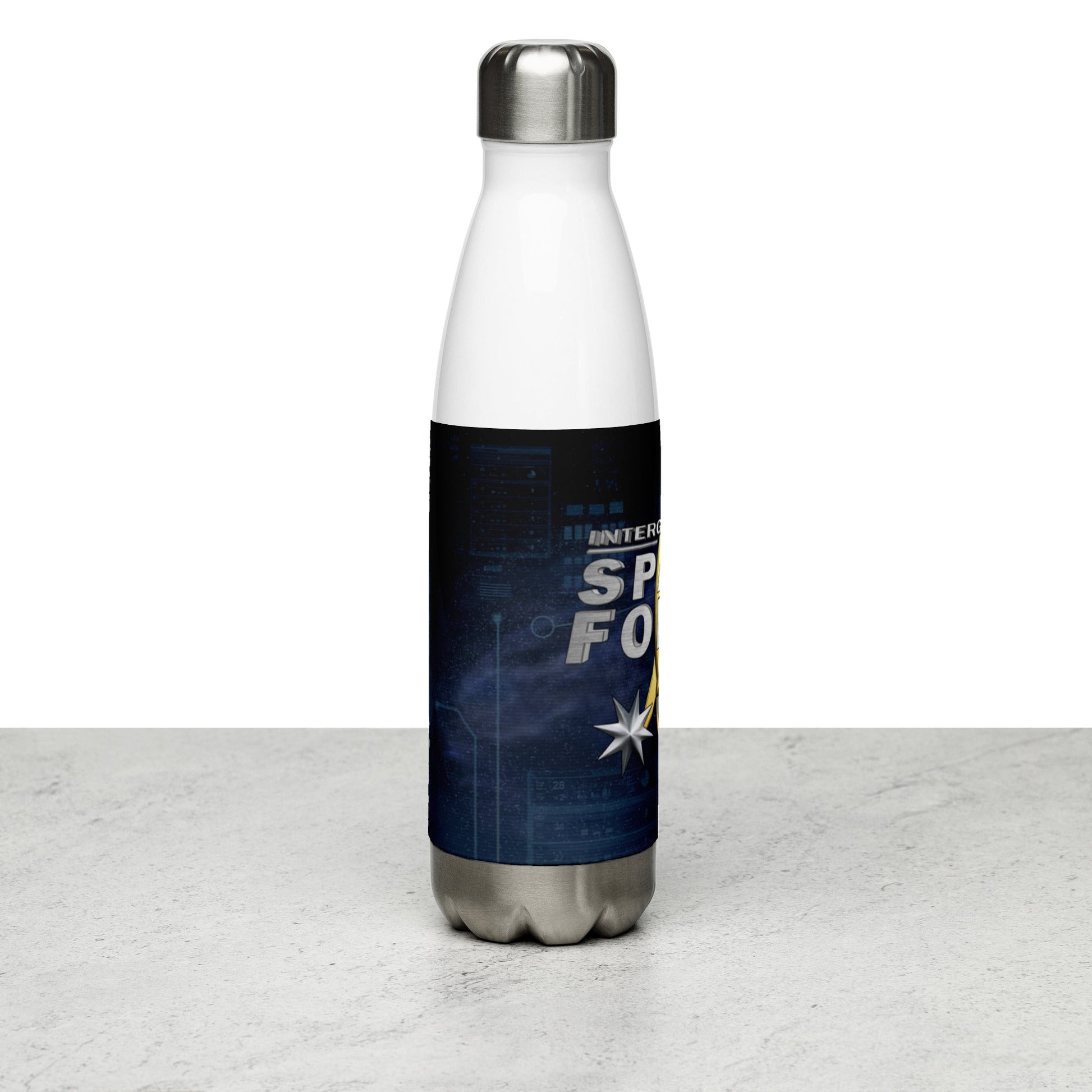 Stainless Steel Water Bottle | Intergalactic Space Force - Spectral Ink Shop - Water Bottles -6220092_10798