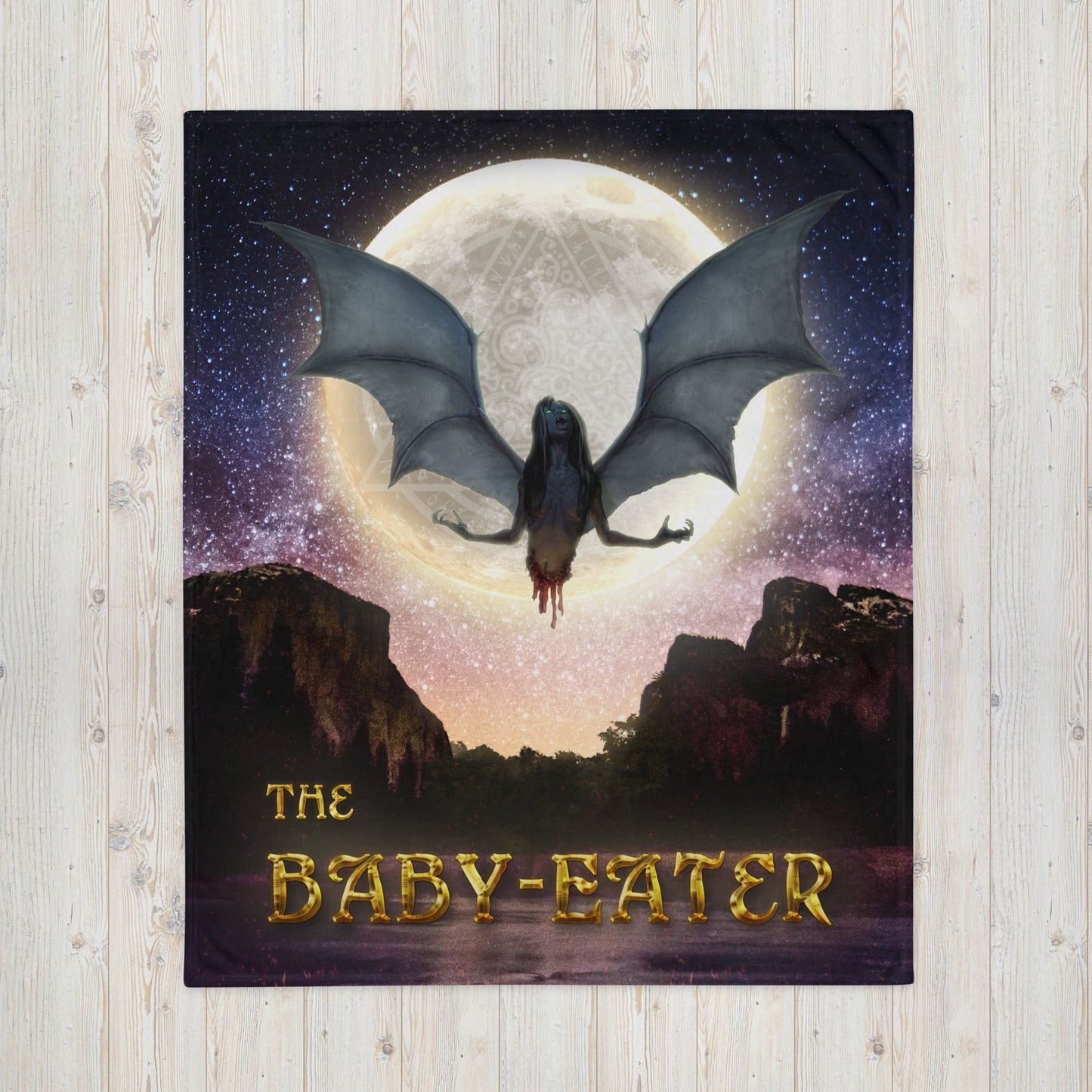 The Baby-Eater Throw Blanket - Embrace the Horror - Spectral Ink Shop - Blanket -1898081_13222