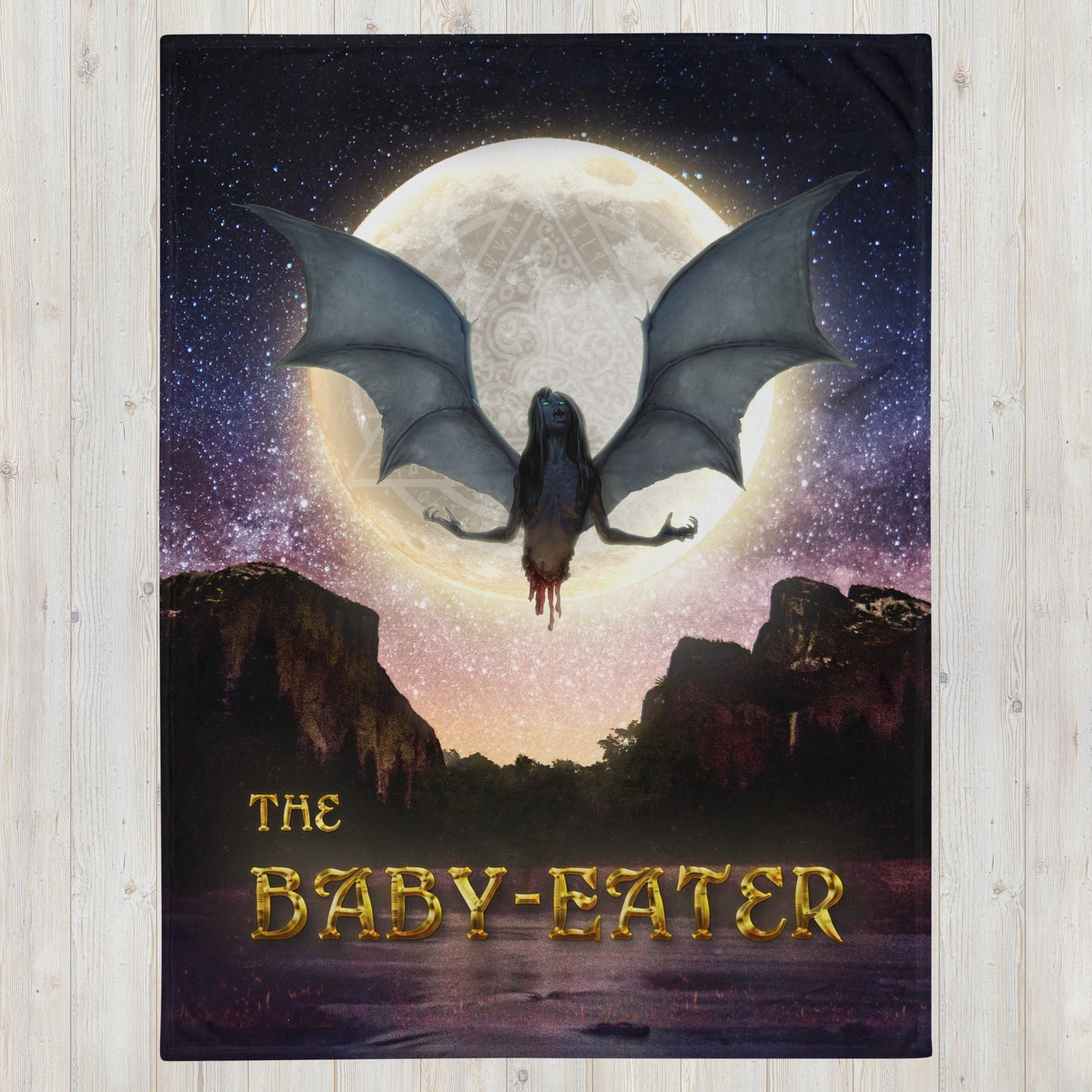 The Baby-Eater Throw Blanket - Embrace the Horror - Spectral Ink Shop - Blanket -1898081_13222