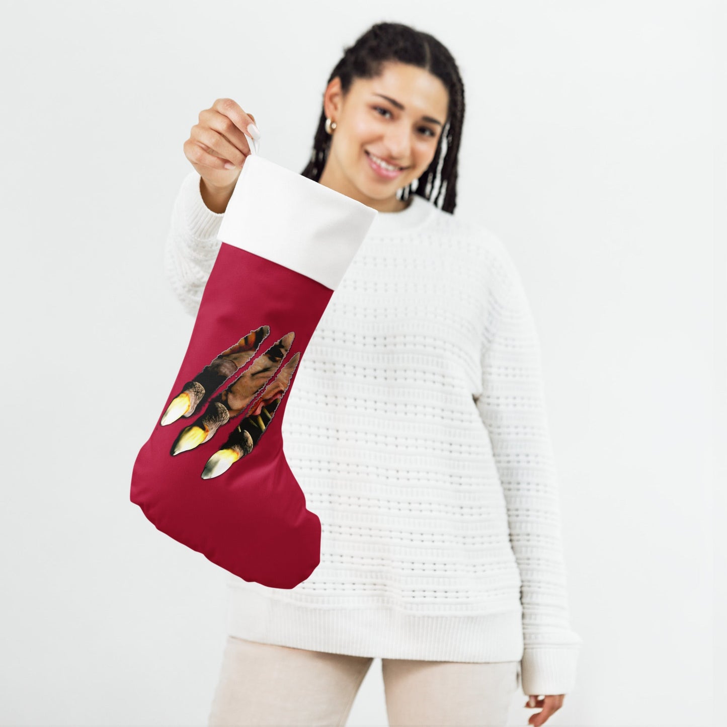 The Last Rite Christmas Stocking - Dog Monster Attack - Spectral Ink Shop - Holiday Stockings -6355114_17599