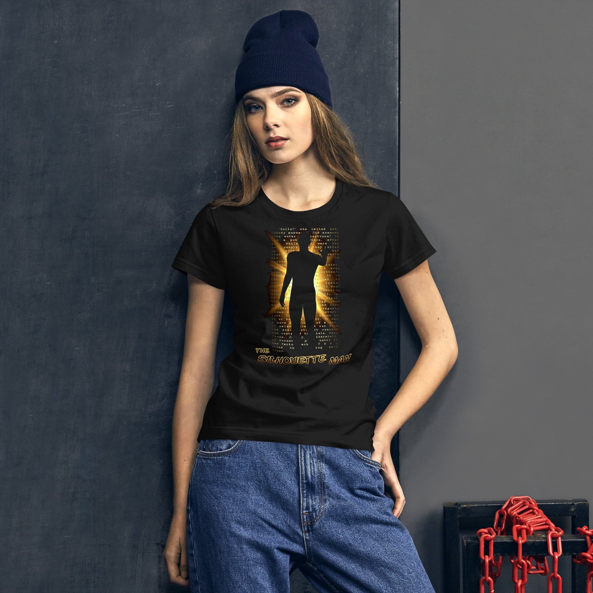 The Silhouette Man | Women's Short Sleeve Tee - Embrace the Shadows - Spectral Ink Shop - T-Shirt -6582435_4902