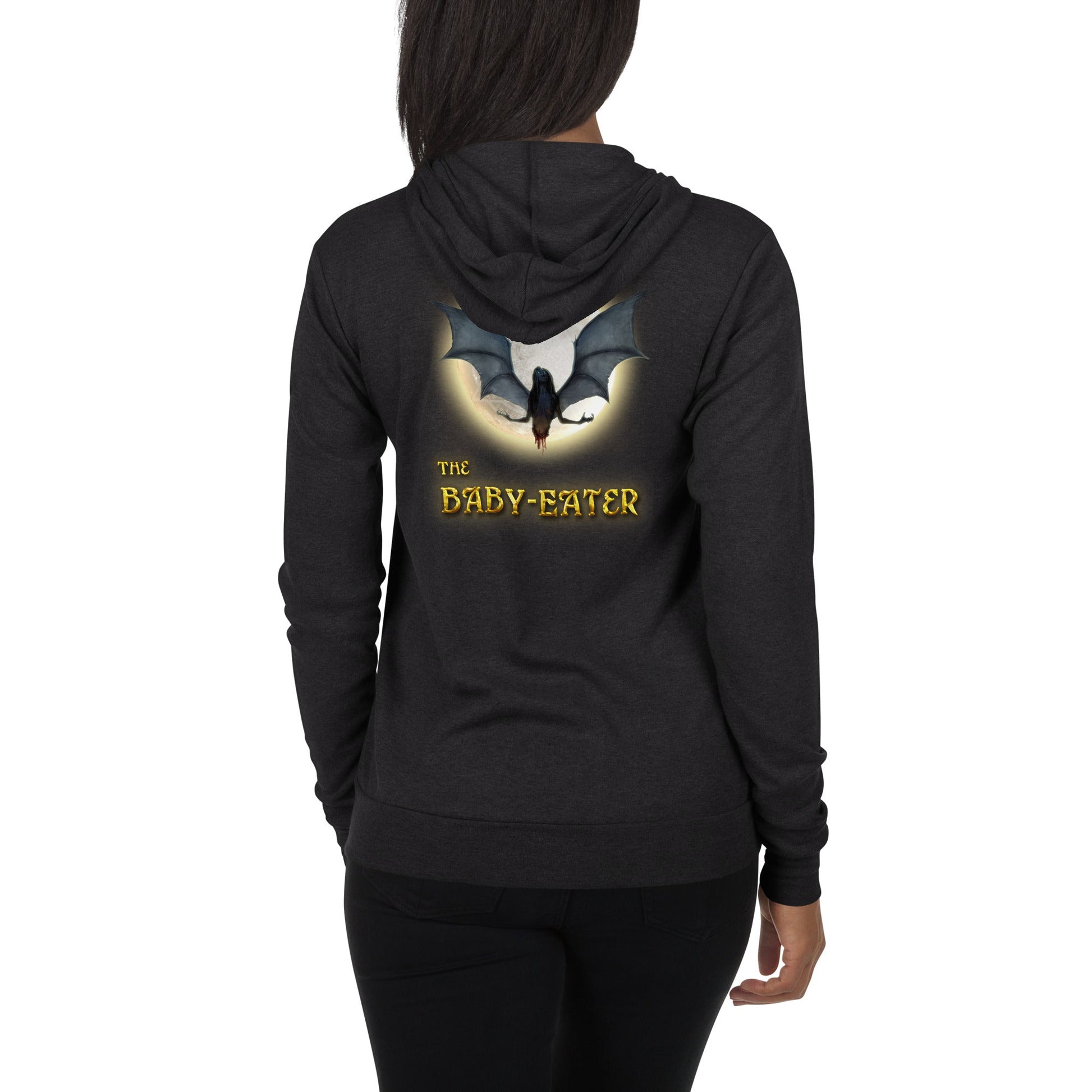 Unisex zip hoodie | The Baby-Eater - Spectral Ink Shop - Sweaters and Hoodies -6976361_9208