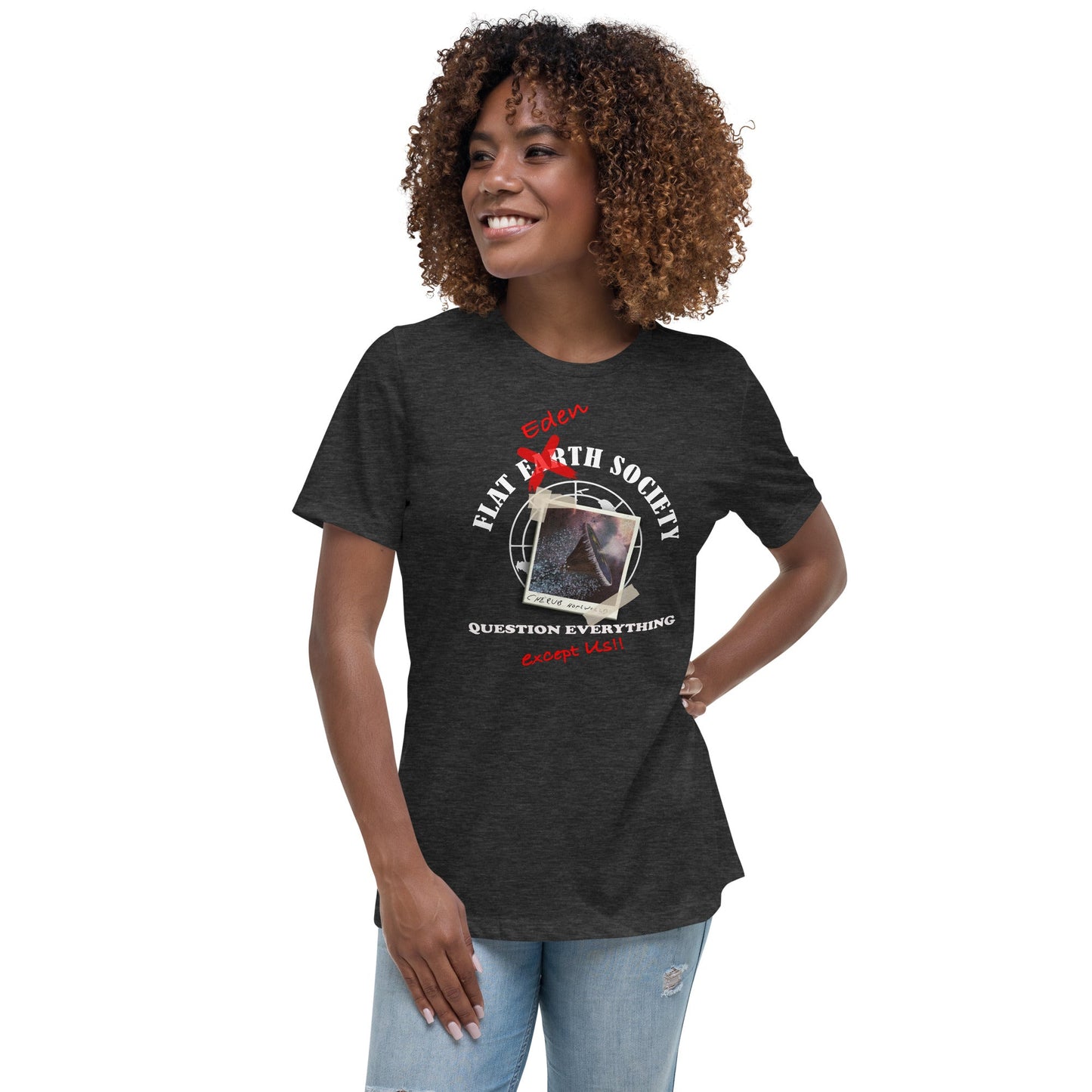 Women's Relaxed T-Shirt | Intergalactic Space Force | Flat Eden Society - Spectral Ink Shop - Shirts & Tops -7596367_10193