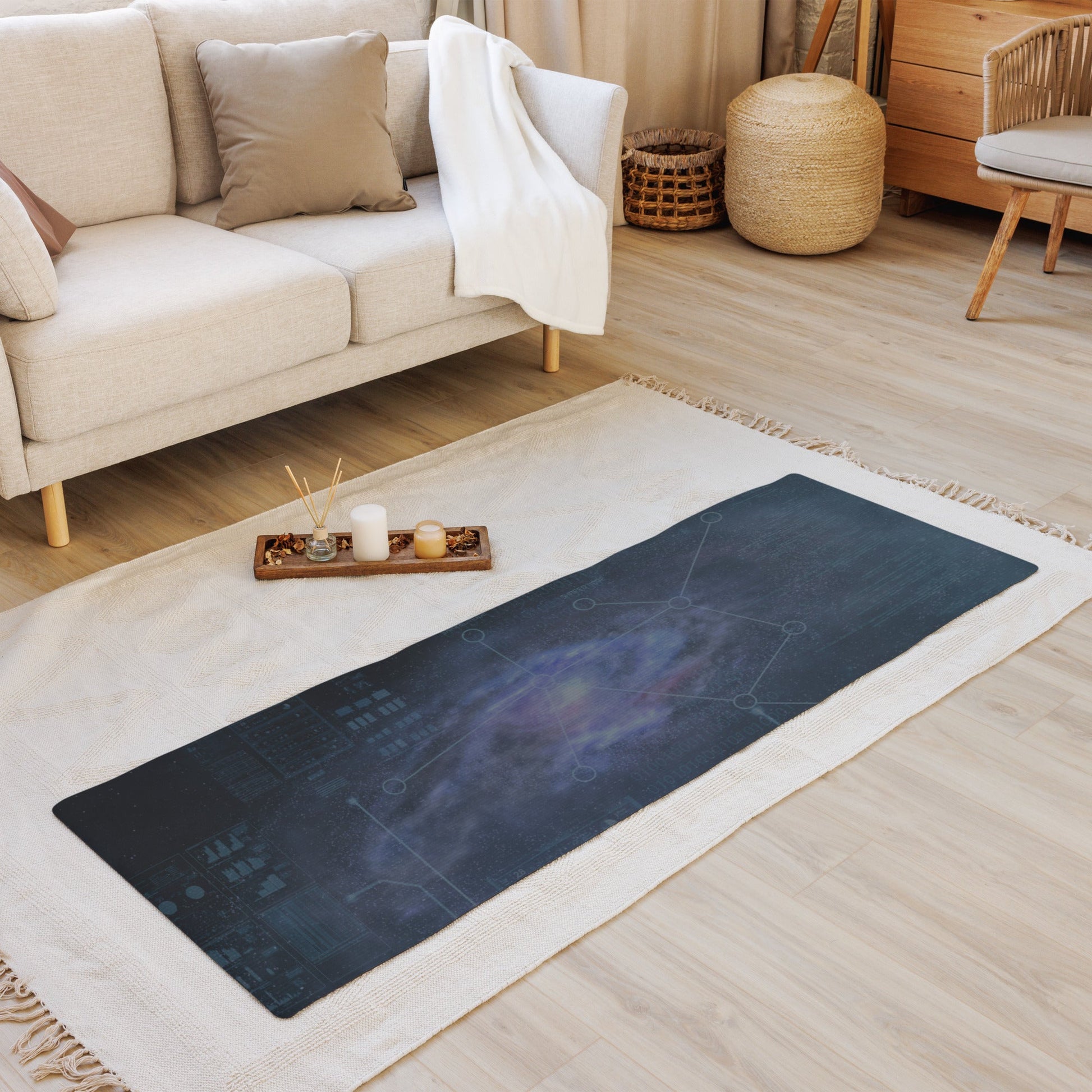 Yoga mat | Intergalactic Space Force | Galaxy Map - Spectral Ink Shop - Yoga Mat -8283302_16714