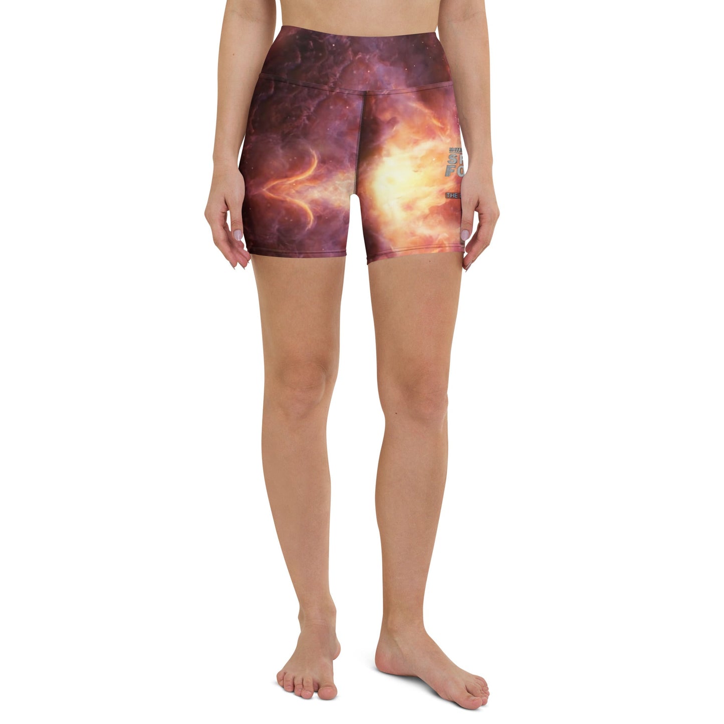 Yoga Shorts | Intergalactic Space Force | Nebula - Spectral Ink Shop - -2035763_9079